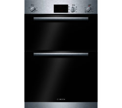 BOSCH  HBM13B150B Electric Double Oven - Brushed Steel